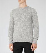 Thumbnail for your product : Reiss Horton - Twisted Yarn Jumper in Grey