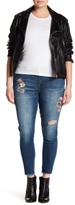 Thumbnail for your product : Jolt Patched Distressed Hem Jean (Plus Size)