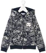 Thumbnail for your product : Little Marc Jacobs graffiti print hoodie