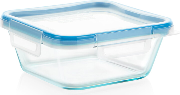 Snapware Total Solution Glass 4-Cup Square with Lid, A Practical Choice for Dry Goods and Bulk Ingredients