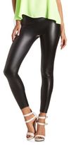 Thumbnail for your product : Charlotte Russe High-Waisted Faux Leather Leggings