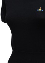 Thumbnail for your product : Vivienne Westwood Logo embroidery wool knit top