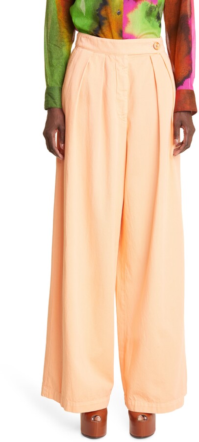 Wide Leg Peach Trousers | Shop The Largest Collection | ShopStyle