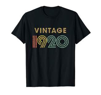 Vintage 1920 Born in 1920 Retro 99th Birthday Gift T-Shirt