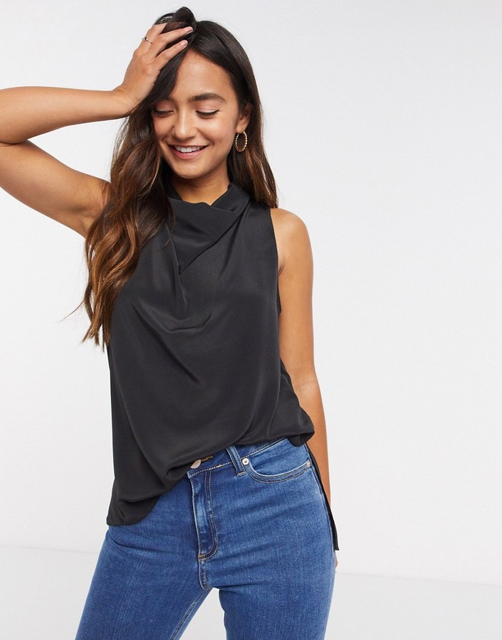 Drape Neck Tops | Shop the world's largest collection of fashion 