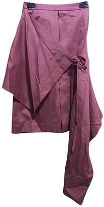 Palmer Harding Burgundy Cotton - elasthane Skirt for Women
