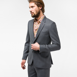 Paul Smith The Soho - Men's Tailored-Fit Dark Grey Birdseye Wool Suit