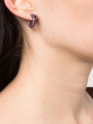 Ferragamo Crystal-Embellished Half-Hoop Earrings Set Of 3