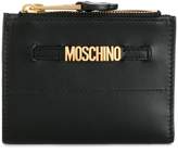 Thumbnail for your product : Moschino logo plaque foldover wallet