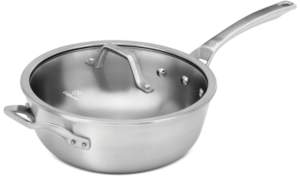 Calphalon Signature Stainless Steel 4 Qt. Chef Pan with Cover