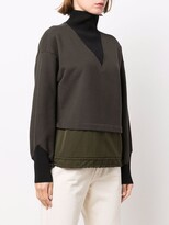 Thumbnail for your product : Emporio Armani Layered-Panel Jumper