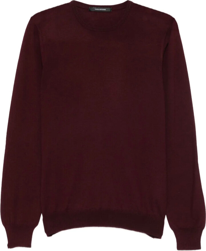 Tagliatore Crew-Neck Virgin-Wool Sweater