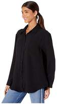 Thumbnail for your product : 7 For All Mankind Tie Front Shirt (Black) Women's Clothing