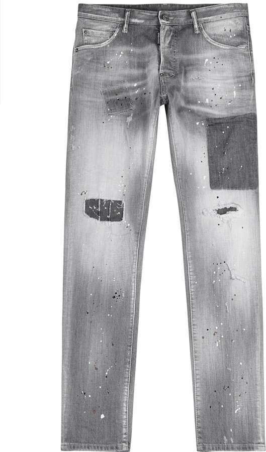 DSQUARED2 Men's Gray Slim Jeans | ShopStyle