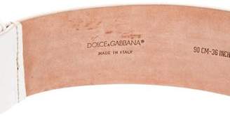 Dolce & Gabbana Leather Buckle Belt