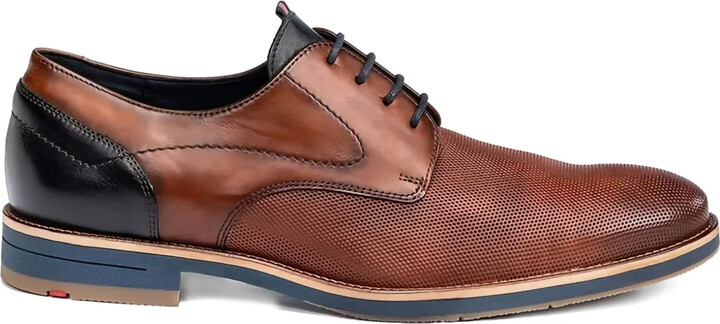 Lloyd Harris perforated leather Derby shoes
