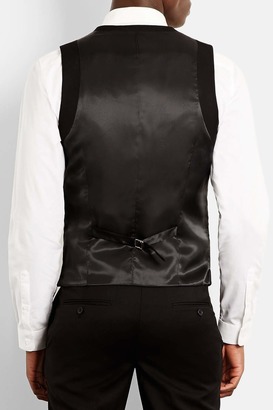 Topman Skinny Fit Black Vest