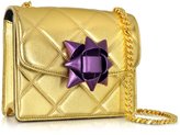 Thumbnail for your product : Marc Jacobs Quilted Gold Laminate w/Party Bow Mini Trouble Shoulder Bag