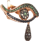 Thumbnail for your product : Ileana Makri Gemstone-Encrusted "Angry Tears" Earring