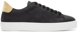 Burberry Black Westford Check Sneakers
