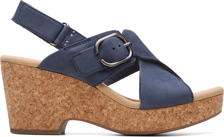 Sandali Clarks Giselle Dove Donna - Platform, Pelle, Vietnam