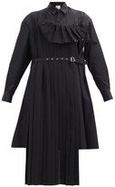 Thumbnail for your product : Noir Kei Ninomiya Buckled-pinafore Cotton-poplin Tunic Shirt - Black