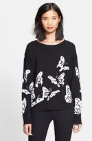 Thumbnail for your product : Alice + Olivia Embroidered Wool Sweater