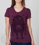 Thumbnail for your product : American Apparel EQ ROBOT Vintage tin wind-up toy on TR301 Tri-Blend T-Shirt NWT