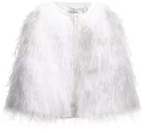 Thumbnail for your product : Osman Raven Ostrich Feather Embellished Cape - Womens - White