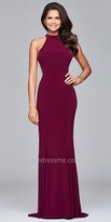 Thumbnail for your product : Faviana Keyhole Slit Jersey Prom Dress