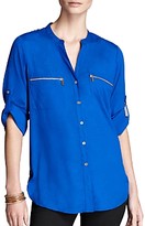Thumbnail for your product : Calvin Klein Zip Pocket Roll Sleeve Shirt