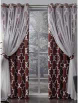 Thumbnail for your product : Alegra Geo Blackout Sheer Layered Curtain Panel Pair