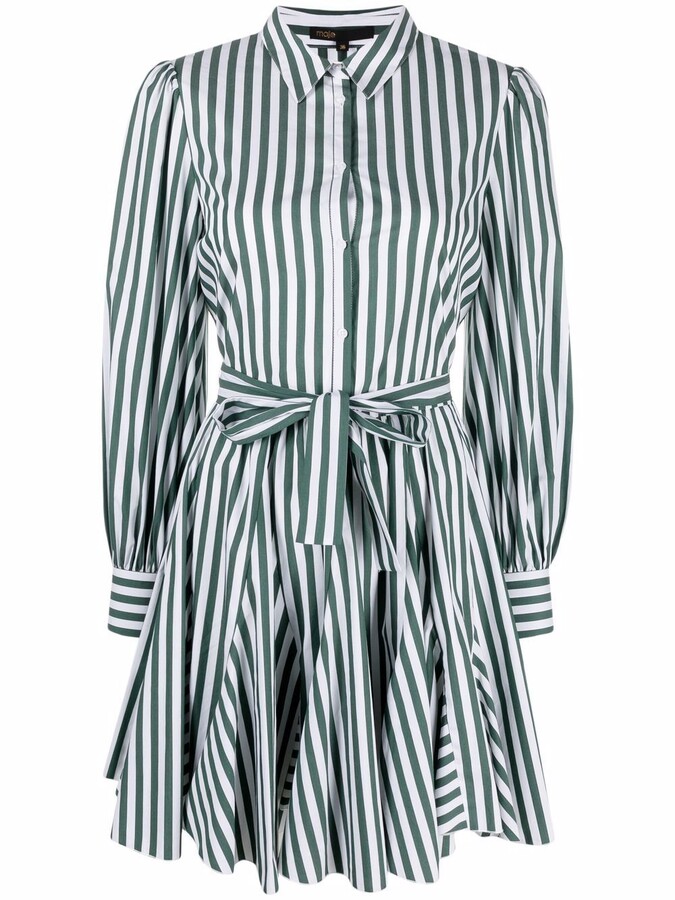 Maje Striped Dress | Shop the world's largest collection of 