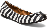 Thumbnail for your product : Marc by Marc Jacobs Striped Canvas Mouse Ballerina Flat