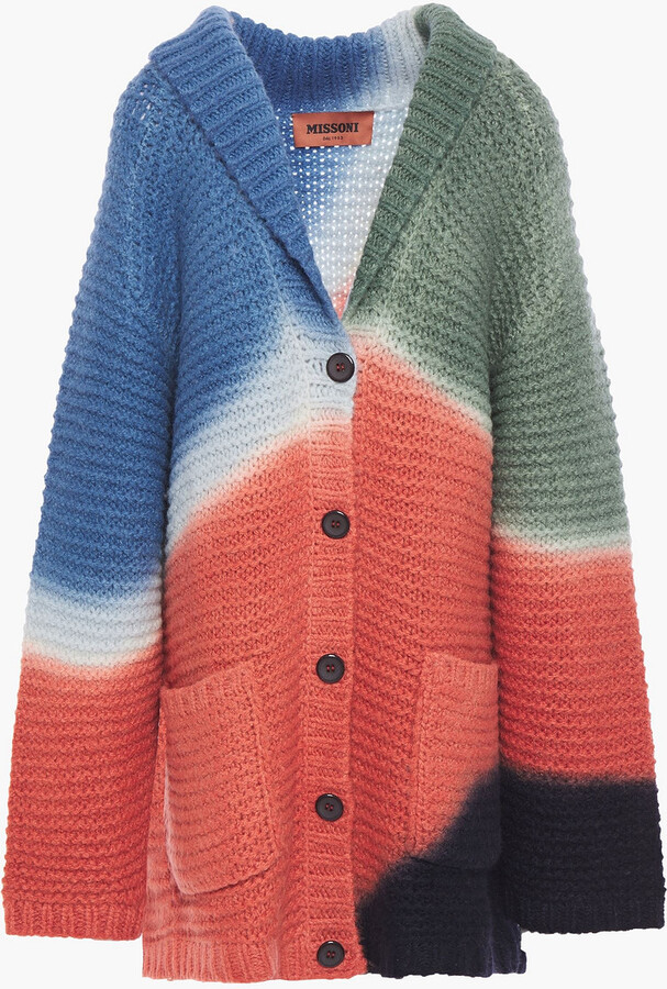 Missoni Oversized Tie-dyed Alpaca-blend Cardigan - ShopStyle