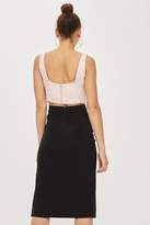Thumbnail for your product : Topshop Ruffle crepe midi skirt