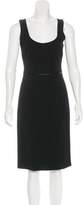 Thumbnail for your product : Dolce & Gabbana Satin-Trimmed Sheath Dress w/ Tags