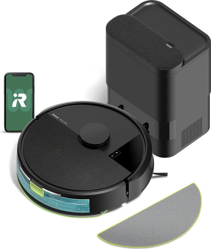 iRobot Roomba 105 Combo Robot Vacuum & Mop and AutoEmpty Dock - Self-Empties for 75 Days, Intense Power-Lifting Suction, LiDAR Navigation, Multiple Cleaning Modes, Avoids Mopping Carpets