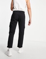 Thumbnail for your product : Sixth June utility relaxed fit cargo pants in black