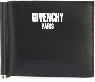 Givenchy logo print billfold clip wallet