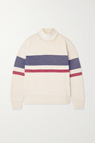 Thumbnail for your product : NAGNATA + Net Sustain Sama Retro Striped Ribbed Organic Cotton Sweatshirt