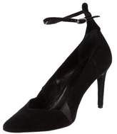 Thumbnail for your product : Maje Suede Ankle Strap Pumps
