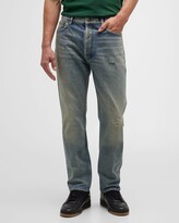 Thumbnail for your product : Saint Laurent Men's Distressed Relaxed-Fit Jeans