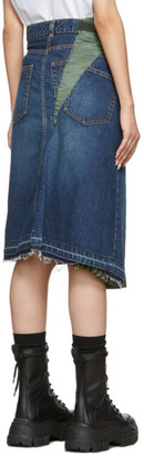 Sacai Blue Denim Skirt
