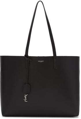 Saint Laurent Black and Red East-West Shopping Tote