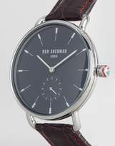 Thumbnail for your product : Ben Sherman Brown Leather Strap Watch