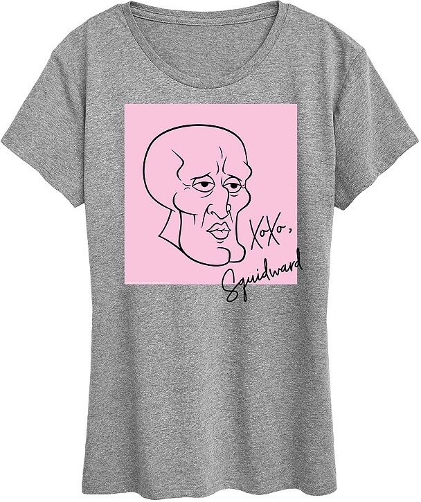 Women's Spongebob Squarepants XOXO Squidward Graphic Tee