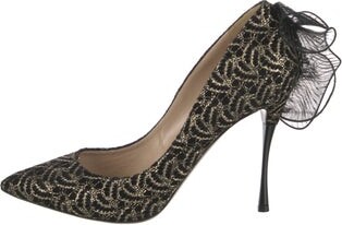 Nicholas Kirkwood Printed Ruffle Embellishment Pumps