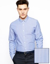 Thumbnail for your product : ASOS Shirt With Bold Stripe And Long Sleeves