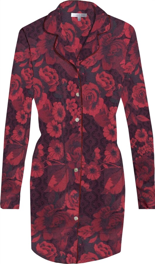 Johnny Was Women's The Neena Night Shirt In Red